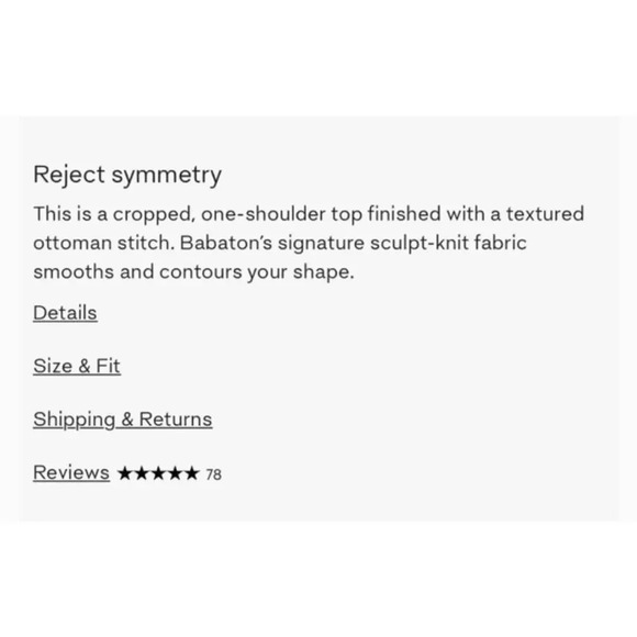 Aritzia Babaton Black Sculpt Knot One-Shoulder Cropped Tank- Small - Picture 2 of 7